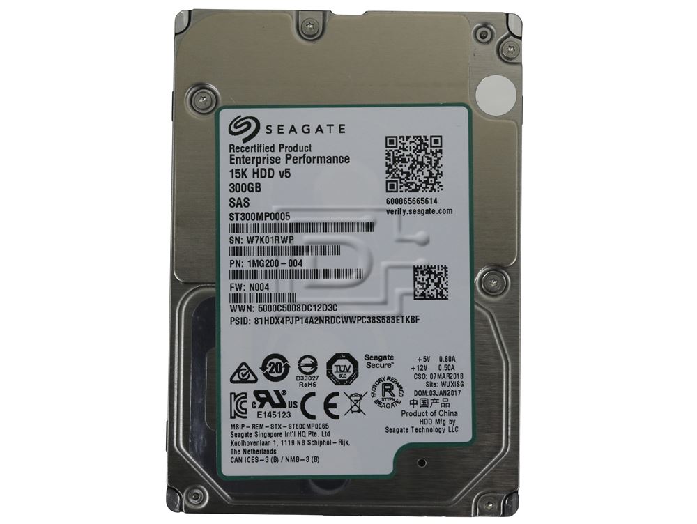 Seagate Enterprise Performance ST300MP0005 300GB 15K RPM SAS 12Gb/s 128MB 2.5 Hard Drive (ST300MP0005) thumbnail