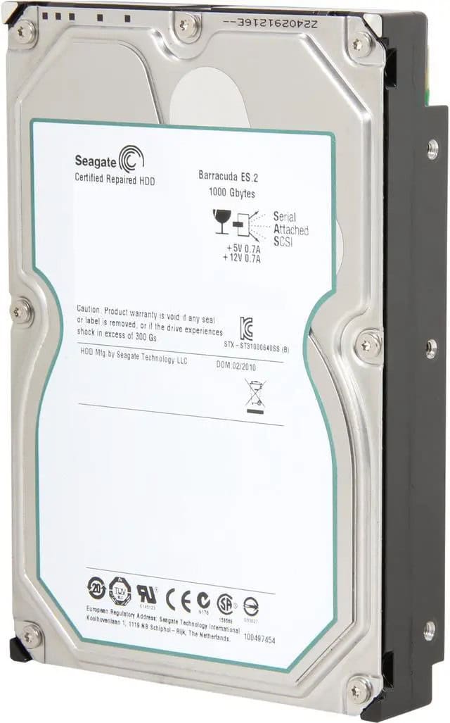 Seagate Barracuda ST31000640SS 1TB 7.2K RPM SAS 3Gb/s 16MB 3.5 Hard Drive (ST31000640SS) thumbnail