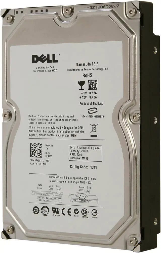 Seagate Barracuda ES.2 ST3250310NS 250GB 7.2K RPM SATA 3Gb/s 32MB 3.5 Hard Drive (ST3250310NS) thumbnail
