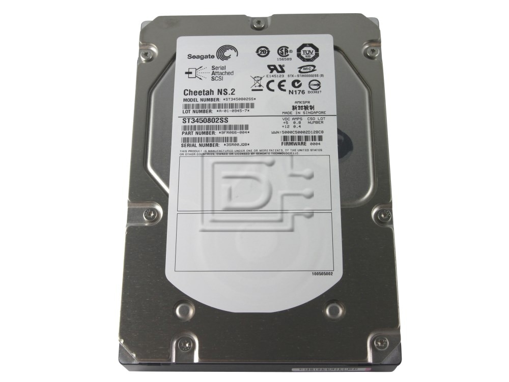 Seagate Cheetah ST3450802SS 450GB 10K RPM SAS 6Gb/s 16MB 3.5 Hard Drive (ST3450802SS) thumbnail