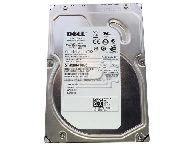 Seagate Constellation ST3500414SS 500GB 7.2K RPM SAS 6Gb/s 16MB 3.5 Hard Drive (ST3500414SS) thumbnail