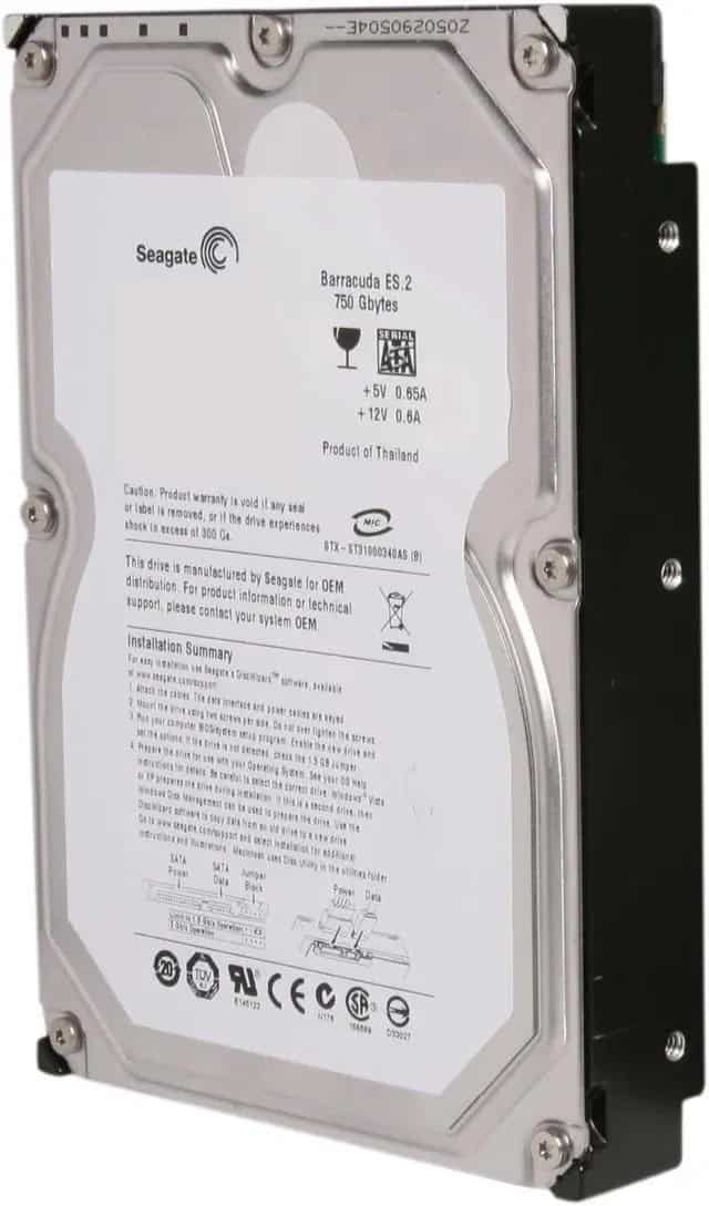 Seagate Barracuda ES.2 ST3750330NS 750GB 7.2K RPM SAS 3Gb/s 32MB 3.5 Hard Drive (ST3750330NS) thumbnail