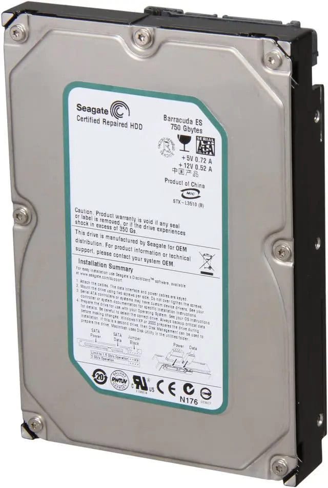 Seagate Barracuda ST3750640NS 750GB 7.2K RPM SATA 3Gb/s 16MB 3.5 Hard Drive (ST3750640NS) thumbnail