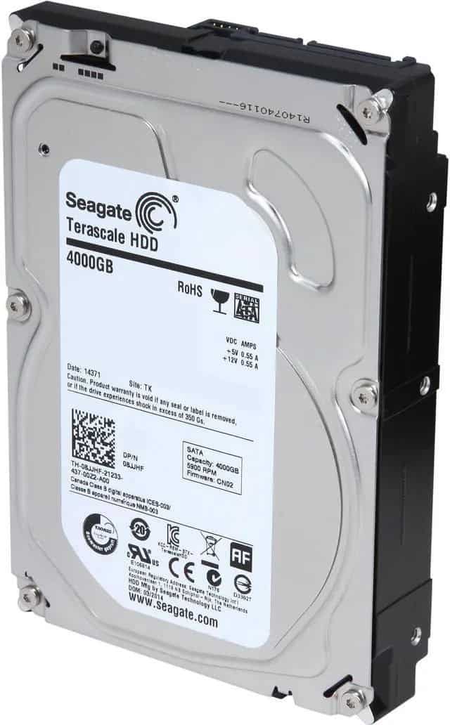 Seagate Terascale ST4000NC001 4TB 5.9K RPM SATA 6Gb/s 64MB 3.5 Hard Drive (ST4000NC001) thumbnail