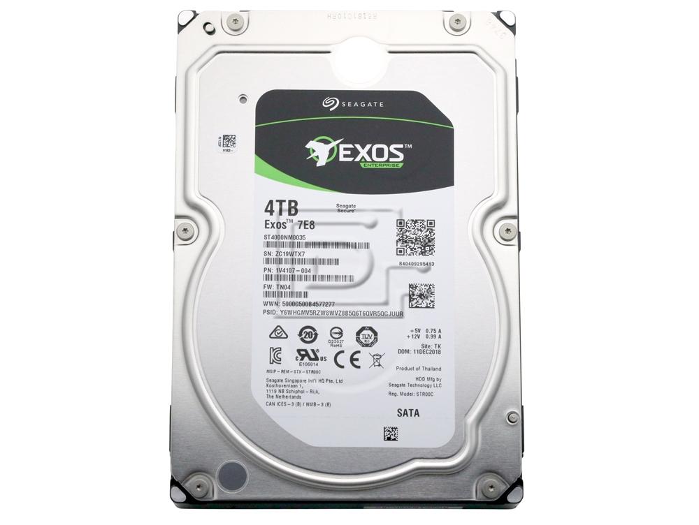 Seagate Exos 7E8 ST4000NM0105 4TB 7.2K RPM SATA 6Gb/s 512n 128MB 3.5 SED-FIPS Hard Drive (ST4000NM0105) thumbnail