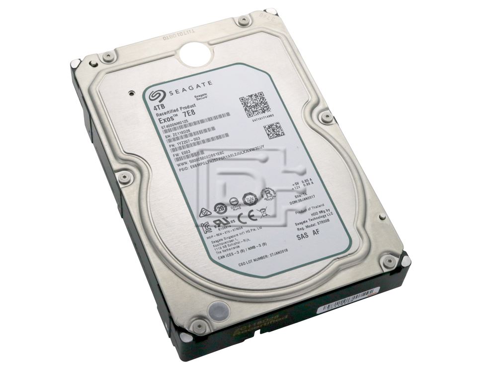 Seagate Exos 7E8 ST4000NM0125 4TB 7.2K RPM SAS 12Gb/s 512e 128MB 3.5 Hard Drive (ST4000NM0125) thumbnail
