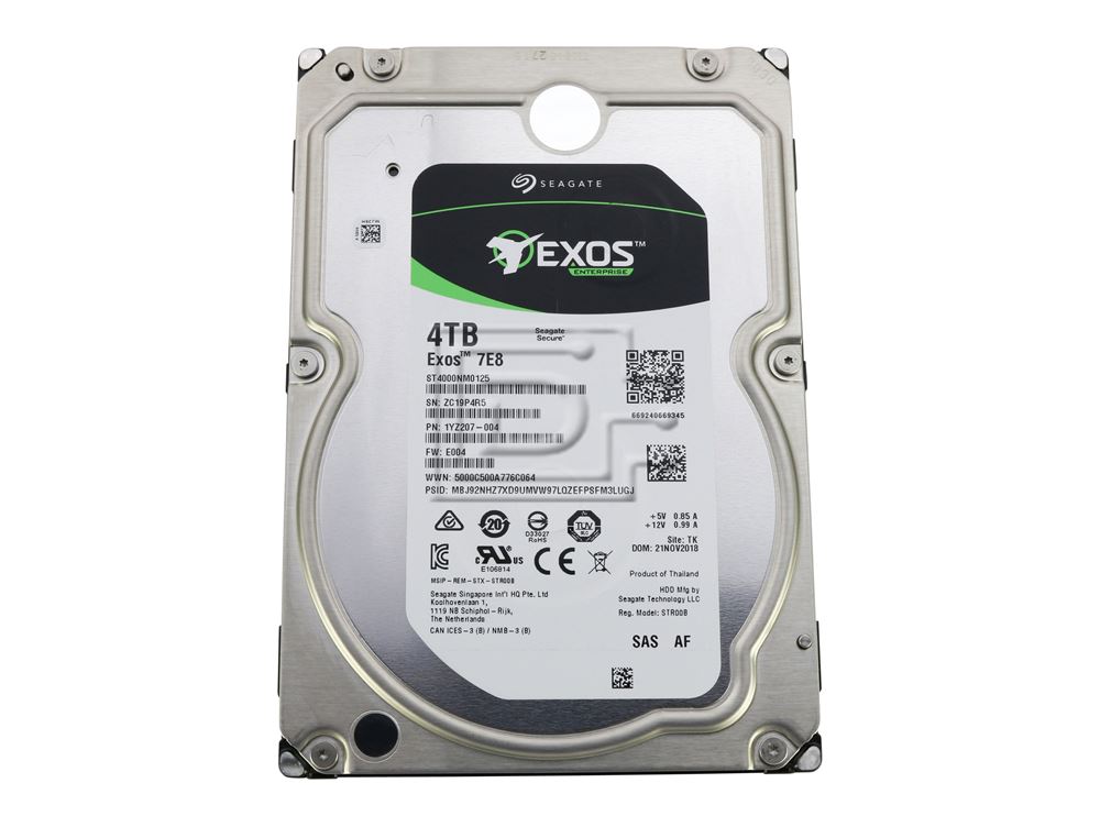 Seagate Exos 7E8 ST4000NM0235 4TB 7.2K RPM SAS 12Gb/s 512e 128MB 3.5 SED-FIPS Hard Drive (ST4000NM0235) thumbnail