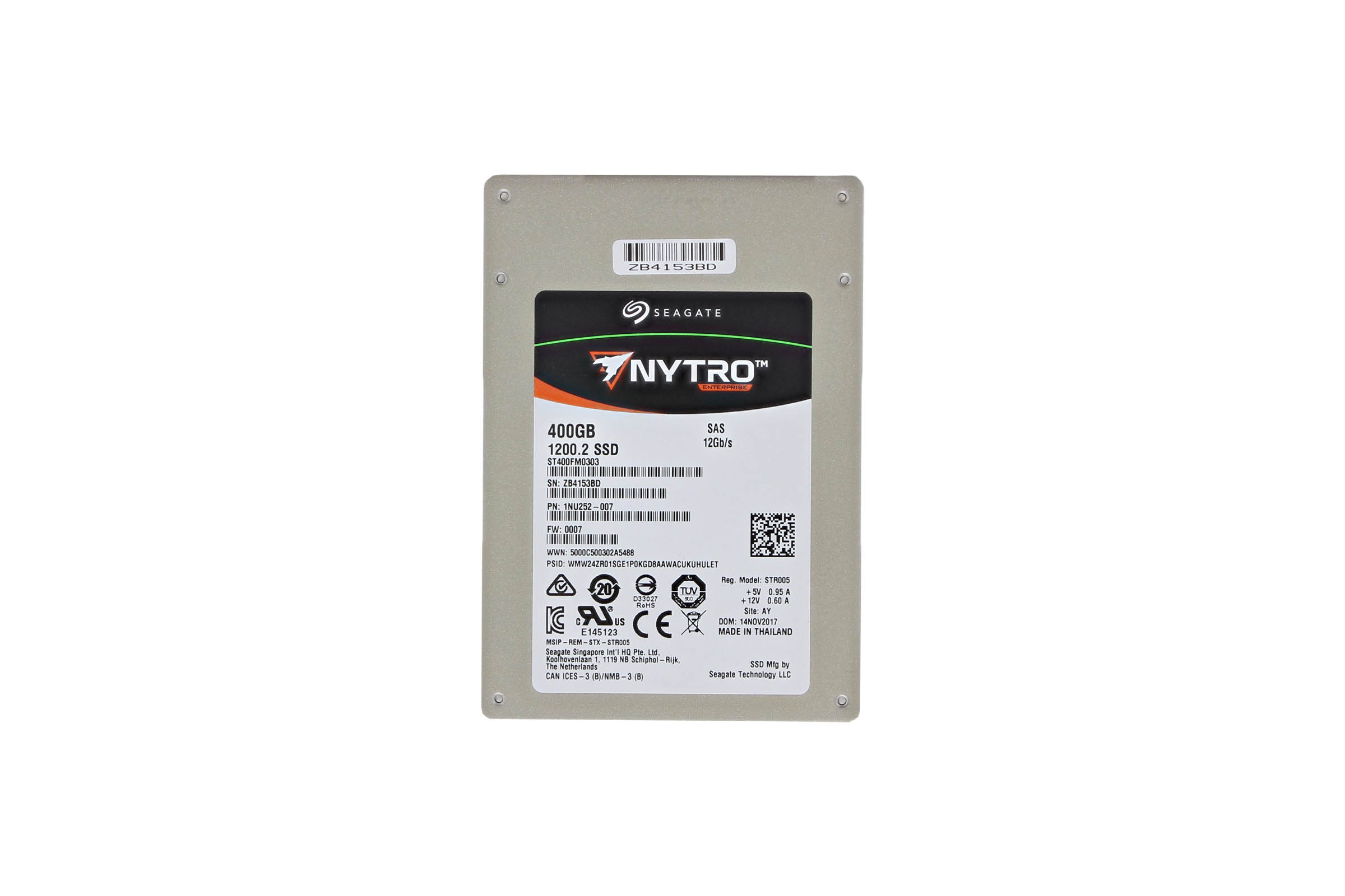 Seagate Nytro 1200.2 ST400FM0303 400GB SAS 12Gb/s 2.5 Solid State Drive (ST400FM0303) thumbnail