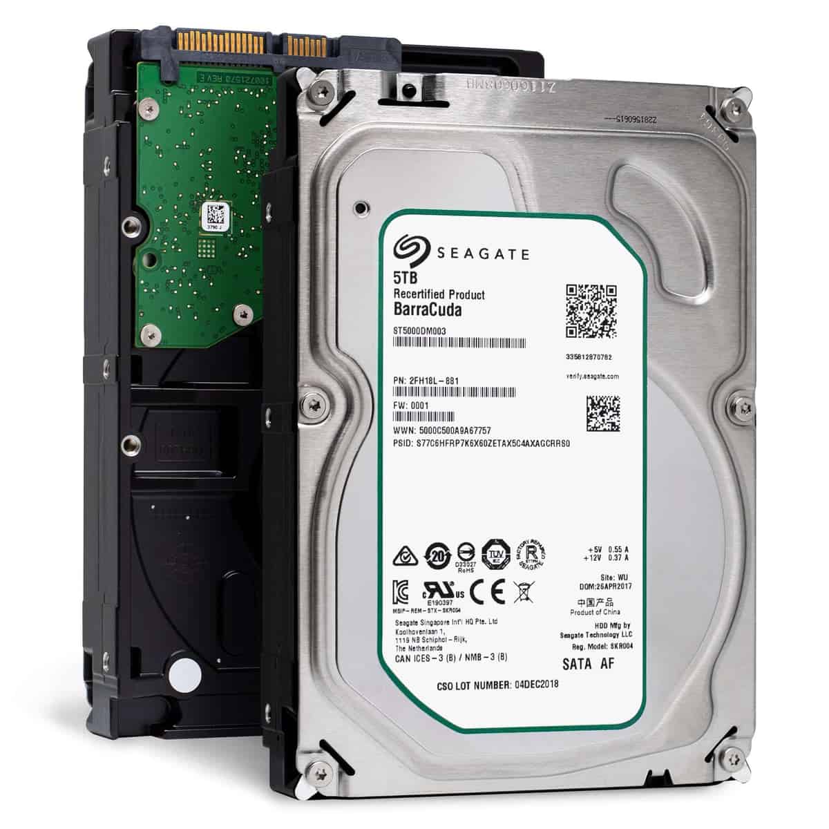 Seagate Barracuda ST5000DM003 5TB 5.4K RPM SATA 6Gb/s 256MB 3.5 Hard Drive (ST5000DM003) thumbnail
