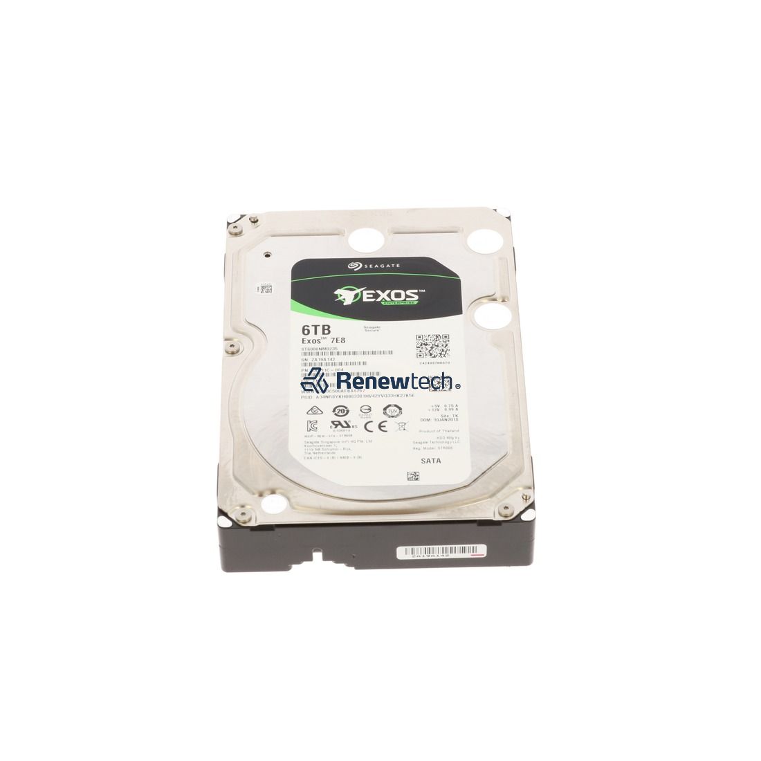 Seagate Exos 7E8 ST6000NM0235 6TB 7.2K RPM SATA 6Gb/s 512n 256MB 3.5 Hard Drive (ST6000NM0235) thumbnail