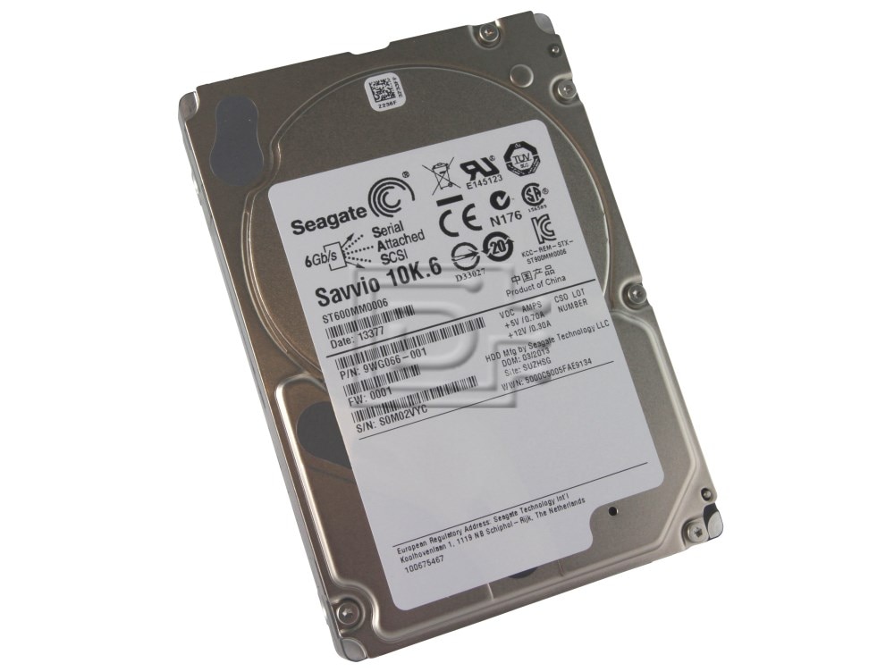 Seagate Savvio ST600MM0006 600GB 10K RPM SAS 6Gb/s 64MB 2.5 Hard Drive (ST600MM0006) thumbnail