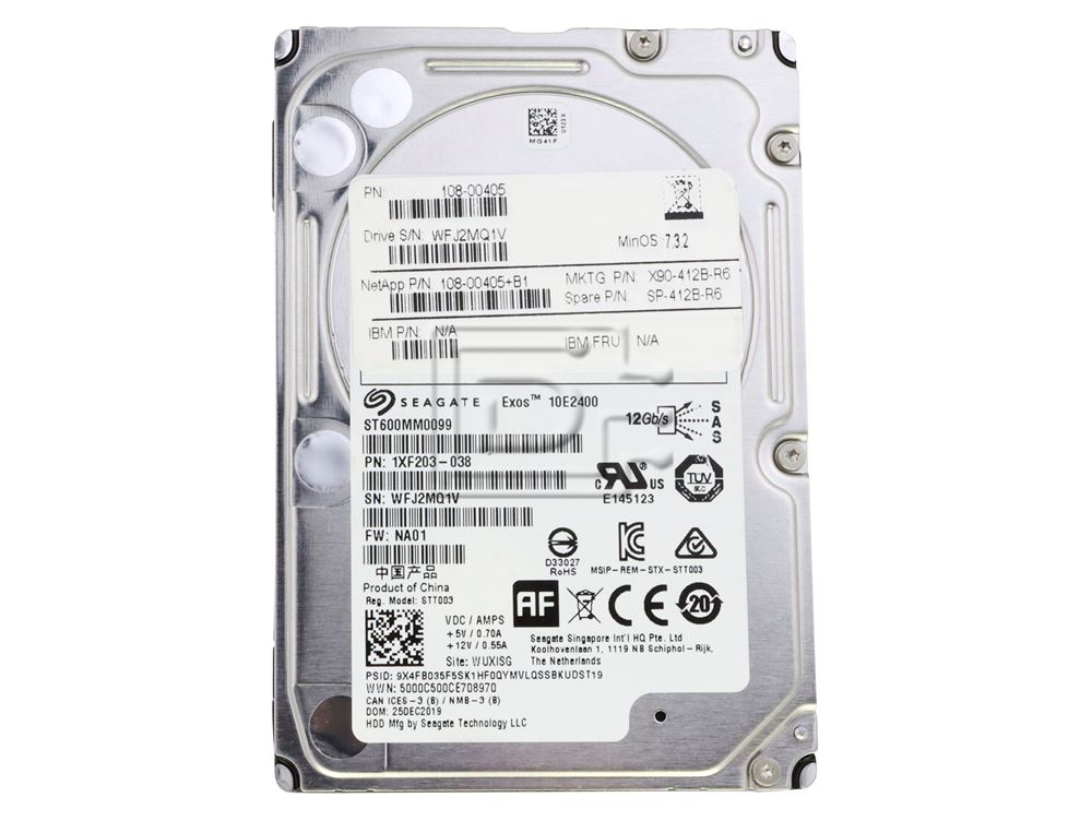 Seagate Exos 15E900 ST600MP0026 600GB 15K RPM SAS 12Gb/s 512n 256MB 2.5 SED-FIPS Hard Drive (ST600MP0026) thumbnail