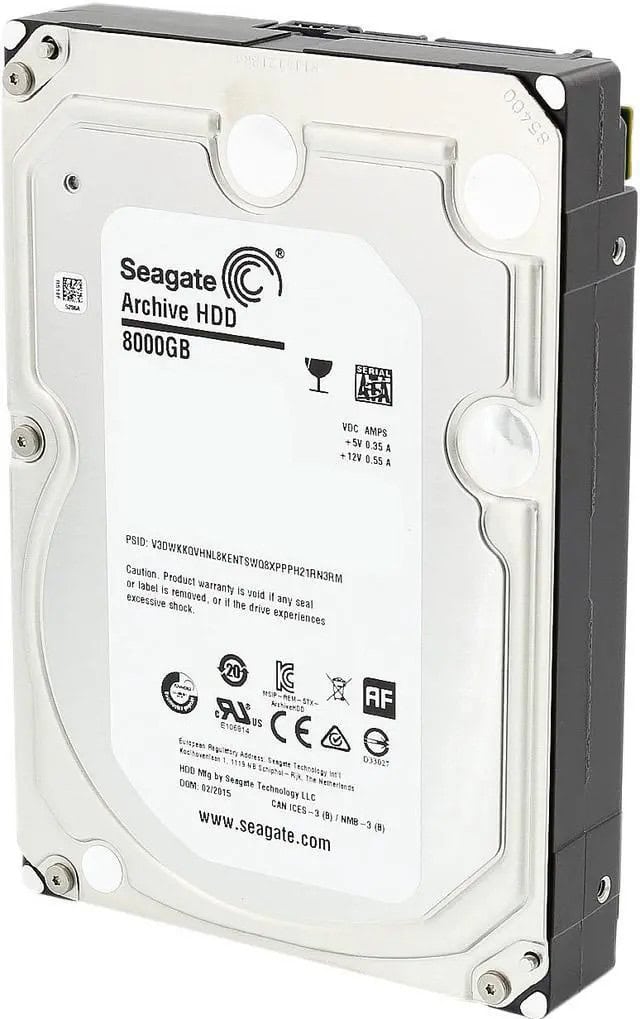 Seagate Archive ST8000AS0002 8TB 5.9K RPM SATA 6Gb/s 128MB 3.5 Hard Drive (ST8000AS0002) thumbnail