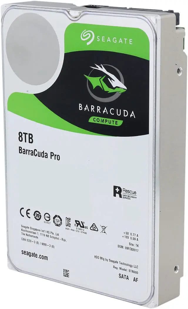 Seagate BarraCuda Pro ST8000DM0004 8TB 7.2K RPM SATA 6Gb/s 512e 3.5in Hard Drive (ST8000DM0004) thumbnail