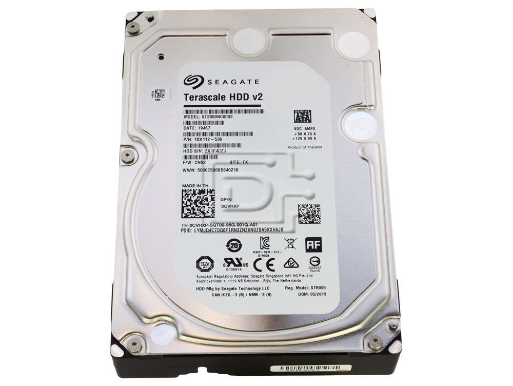 Seagate Terascale ST8000NC0002 8TB 7.2K RPM SATA 6Gb/s 3.5 Hard Drive (ST8000NC0002) thumbnail