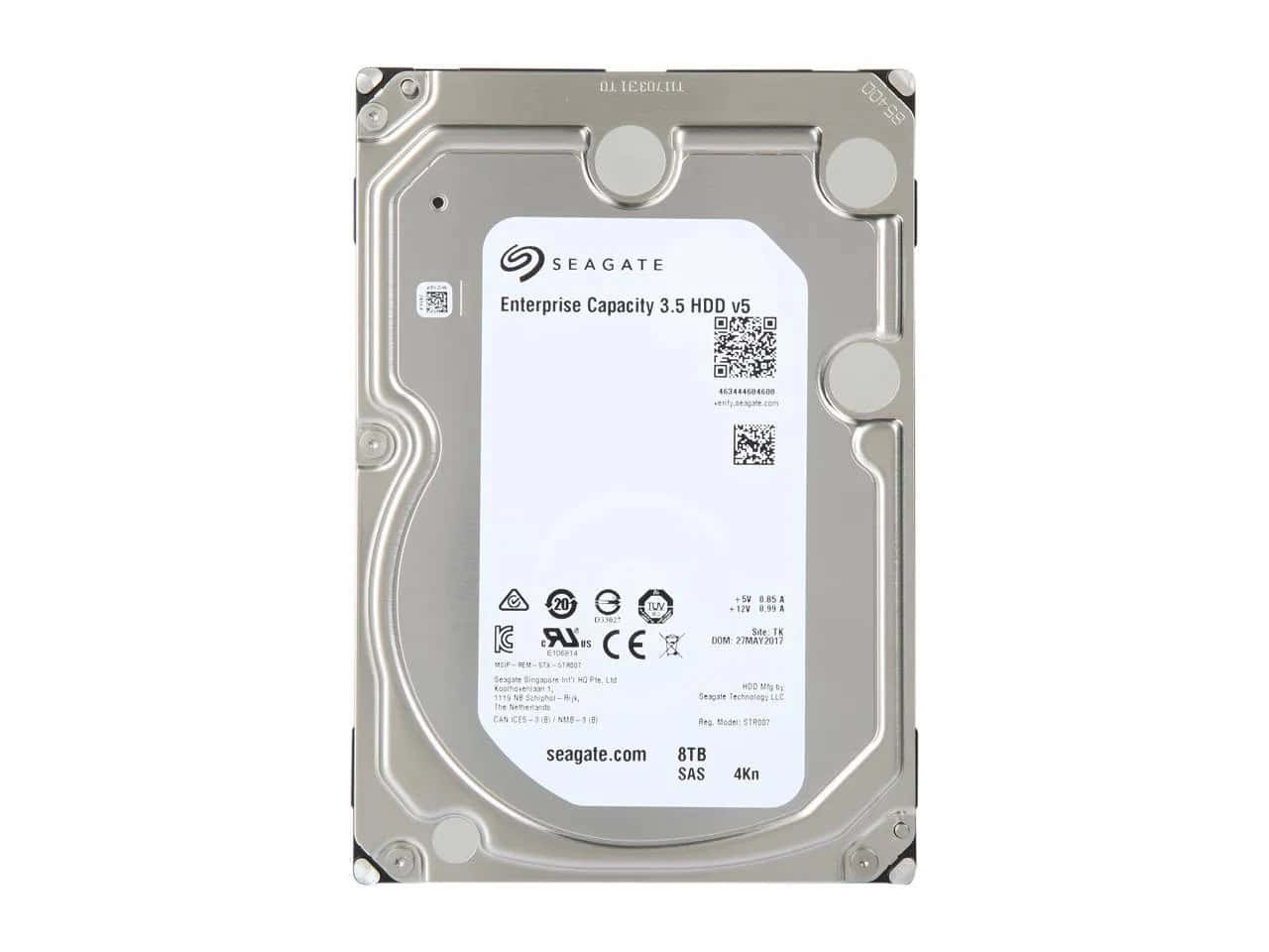 Seagate Exos 7E8 ST8000NM0065 8TB 7.2K RPM SAS 12Gb/s 4Kn 256MB 3.5 Hard Drive (ST8000NM0065) thumbnail