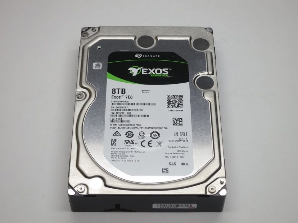 Seagate Exos 7E8 ST8000NM0095 8TB 7.2K RPM SAS 12Gb/s 4Kn 256MB 3.5 SED Hard Drive (ST8000NM0095) thumbnail