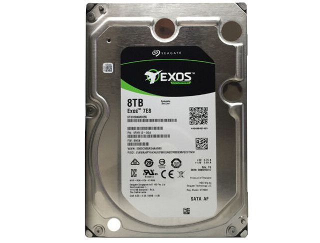 Seagate Exos 7E8 ST8000NM0155 8TB 7.2K RPM SATA 6Gb/s 512e 256MB 3.5 SED-FIPS Hard Drive (ST8000NM0155) thumbnail
