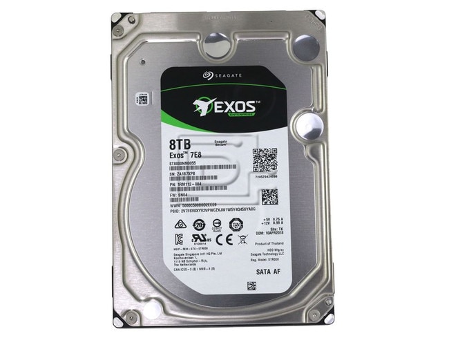 Seagate Exos 7E8 ST8000NM0165 8TB 7.2K RPM SATA 6Gb/s 512e 256MB 3.5 Hard Drive (ST8000NM0165) thumbnail