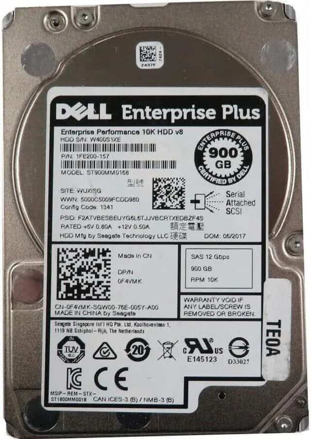 Seagate Enterprise Performance ST900MM0168 900GB 10K RPM SAS 12Gb/s 512n 128MB 2.5 Hard Drive (ST900MM0168) thumbnail