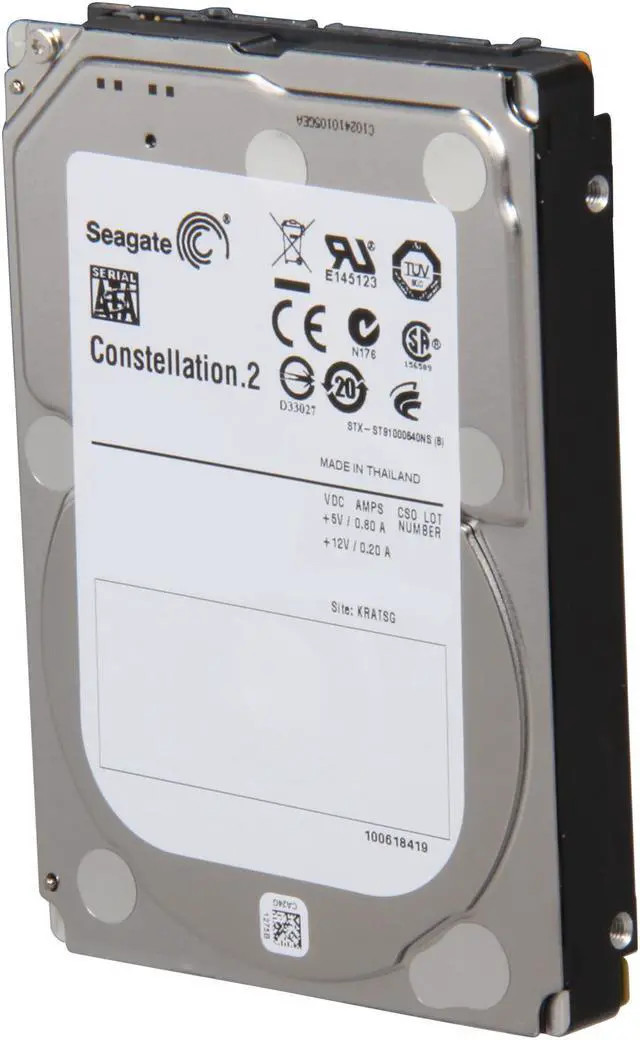Seagate Constellation.2 ST91000640NS 1TB 7.2K RPM SATA 6Gb/s 64MB 2.5 Hard Drive (ST91000640NS) thumbnail