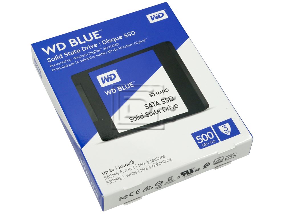 Western Digital WD Bluea Inch SATA SSD - 500 GB (WDS500G2B0A) thumbnail
