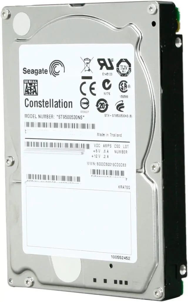 Seagate Constellation ST9500530NS 500GB 7.2K RPM SATA 3Gb/s 32MB 2.5 Hard Drive (ST9500530NS) thumbnail