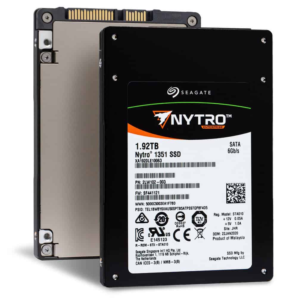 Seagate Nytro 1351 XA1920LE10063 1.92TB SATA 6Gb/s 2.5 Solid State Drive (XA1920LE10063) thumbnail