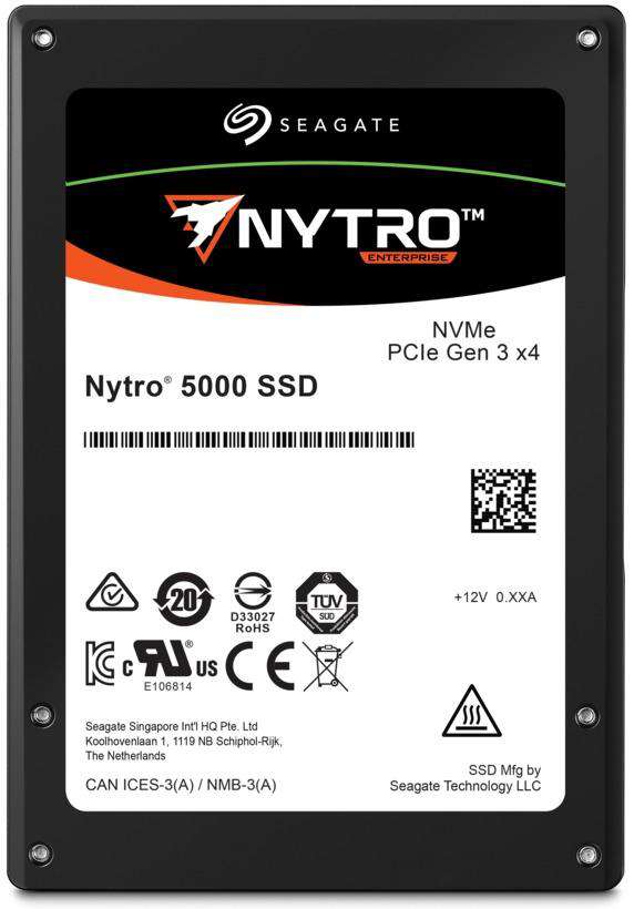 Seagate Nytro 5000 XP1600HE10002 1.6TB PCIe Gen 3.0 x4 4GB/s 2.5 Mixed Use Solid State Drive (XP1600HE10002) thumbnail