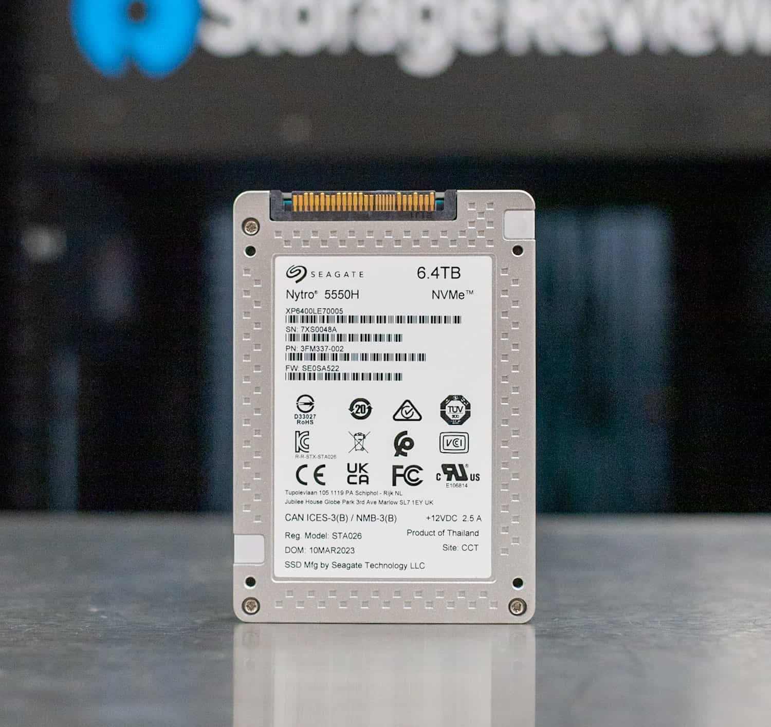 Seagate Nytro 5550H XP6400LE70015 3FM347-002 6.4TB PCIe Gen 4.0 x4 8GB/s U.3 NVMe 3D TLC SED 2.5in Solid State Drive (XP6400LE70015) thumbnail