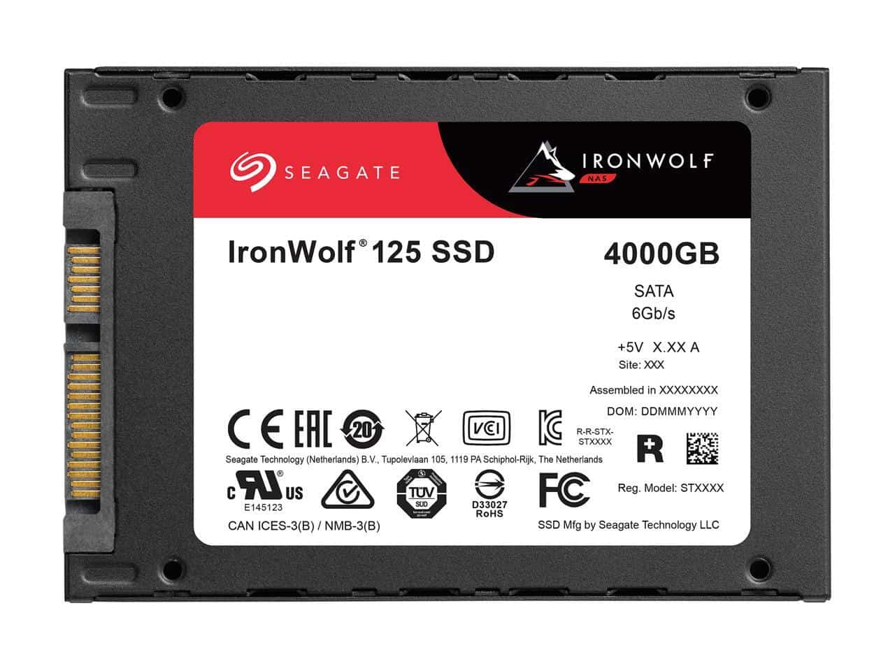 Seagate IronWolf 125 ZA4000NM10002 4TB SATA 6Gb/s 3D TLC 2.5in SSD (ZA4000NM10002) thumbnail