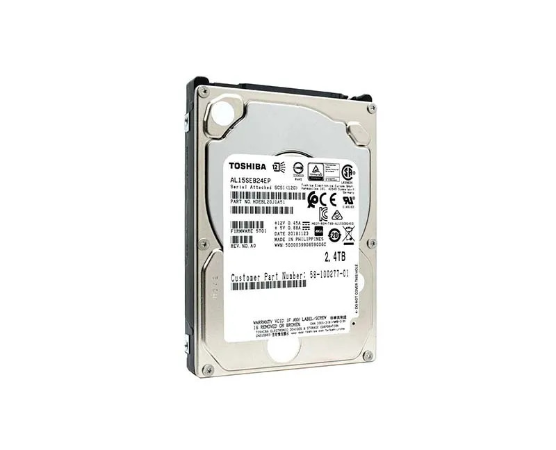 Toshiba AL15SE AL15SEB24EP 2.4TB 10K RPM SAS 12Gb/s 4Kn 128MB 2.5 Hard Drive (AL15SEB24EP) thumbnail