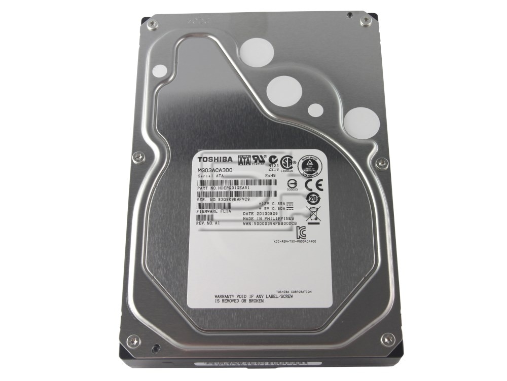 Toshiba MD03 MD03ACA300R 3TB 7.2K RPM SATA 6Gb/s Desktop 3.5in Hard Drive (MD03ACA300R) thumbnail