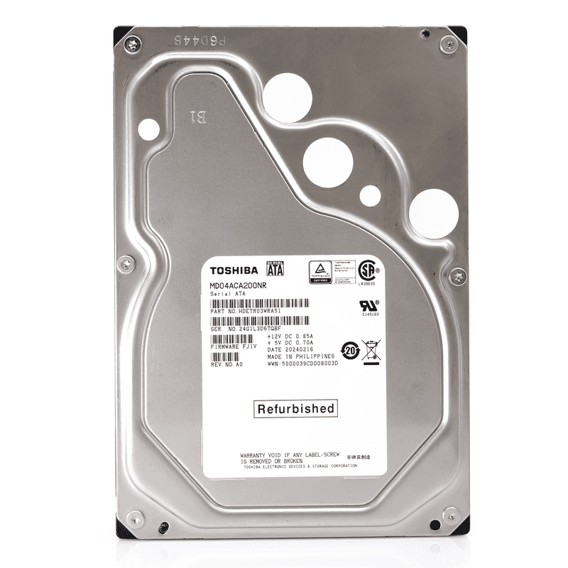 Toshiba MD04 MD04ACA200NR 2TB 7.2K RPM SATA 6Gb/s Desktop 3.5in Hard Drive (MD04ACA200NR) thumbnail