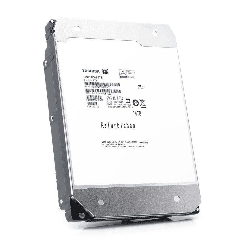 Toshiba MD07ACA MD07ACA14TR 14TB 7.2K RPM SATA 6Gb/s 512e Desktop 3.5in Hard Drive (MD07ACA14TR) thumbnail