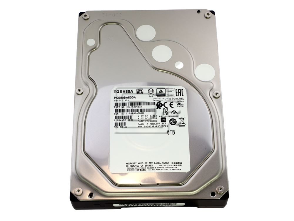 Toshiba MD08 MD08ADA600 HDELX11GEA51 6TB 7.2K RPM SATA 6Gb/s 512e Enterprise 3.5in Hard Drive (MD08ADA600) thumbnail