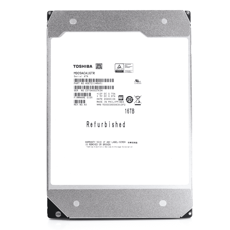 Toshiba MD09 MD09ACA16TR 16TB 7.2K RPM SATA 6Gb/s 512e Desktop 3.5in Hard Drive (MD09ACA16TR) thumbnail