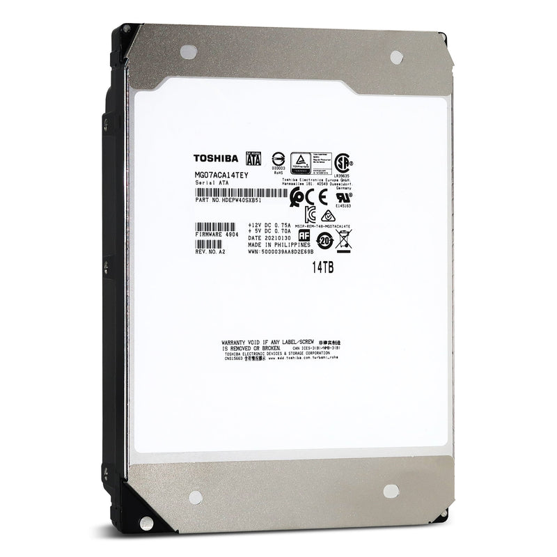 Toshiba MG07 MG07ACA14TEY 14TB 7.2K RPM SATA 6Gb/s 512e SIE 3.5in Hard Drive (MG07ACA14TEY) thumbnail