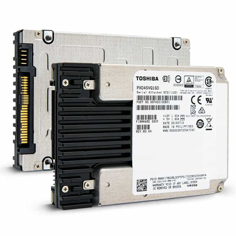 Toshiba PX04SVQ160 1.6TB SAS 12Gb/s 2.5 Solid State Drive (PX04SVQ160) thumbnail