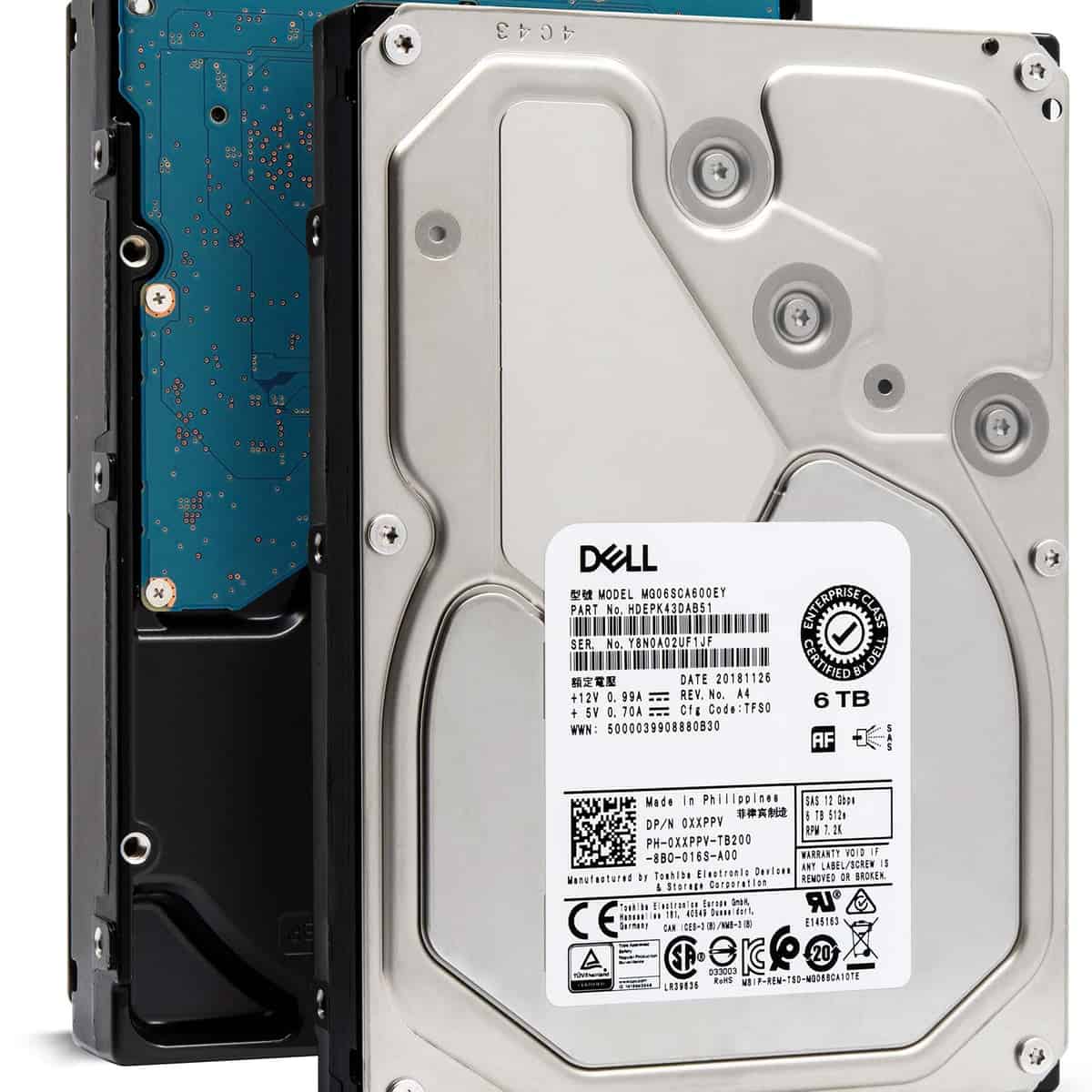 Toshiba / Dell G14 MG06SCA600EY 6TB 7.2K RPM SAS 12Gb/s 512e 3.5in Hard Drive (XXPPV-MG06SCA600EY_G14) thumbnail