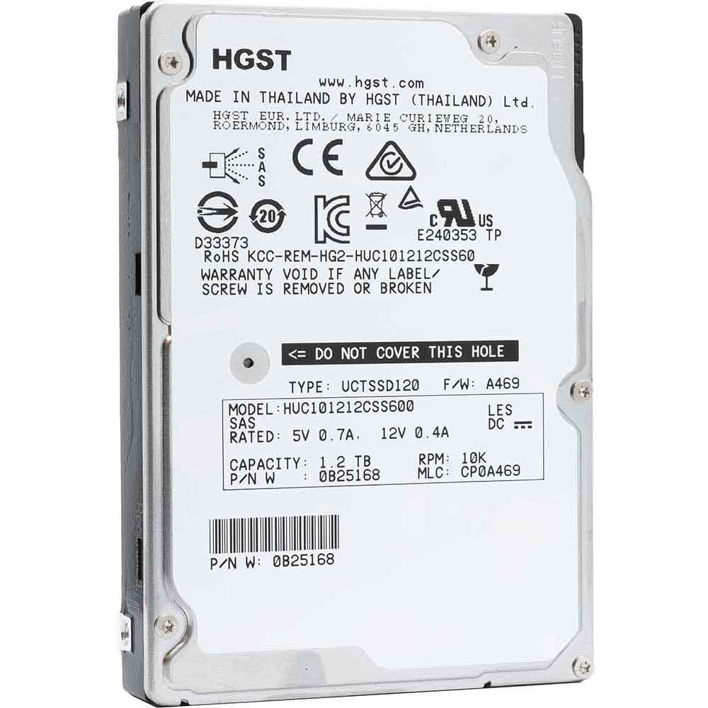 Western Digital HGST Ultrastar C10K1200 HUC101212CSS600 0B25168 1.2TB 10K RPM SAS 6Gb/s 64MB 2.5 Hard Drive (HUC101212CSS600_0B25168) thumbnail