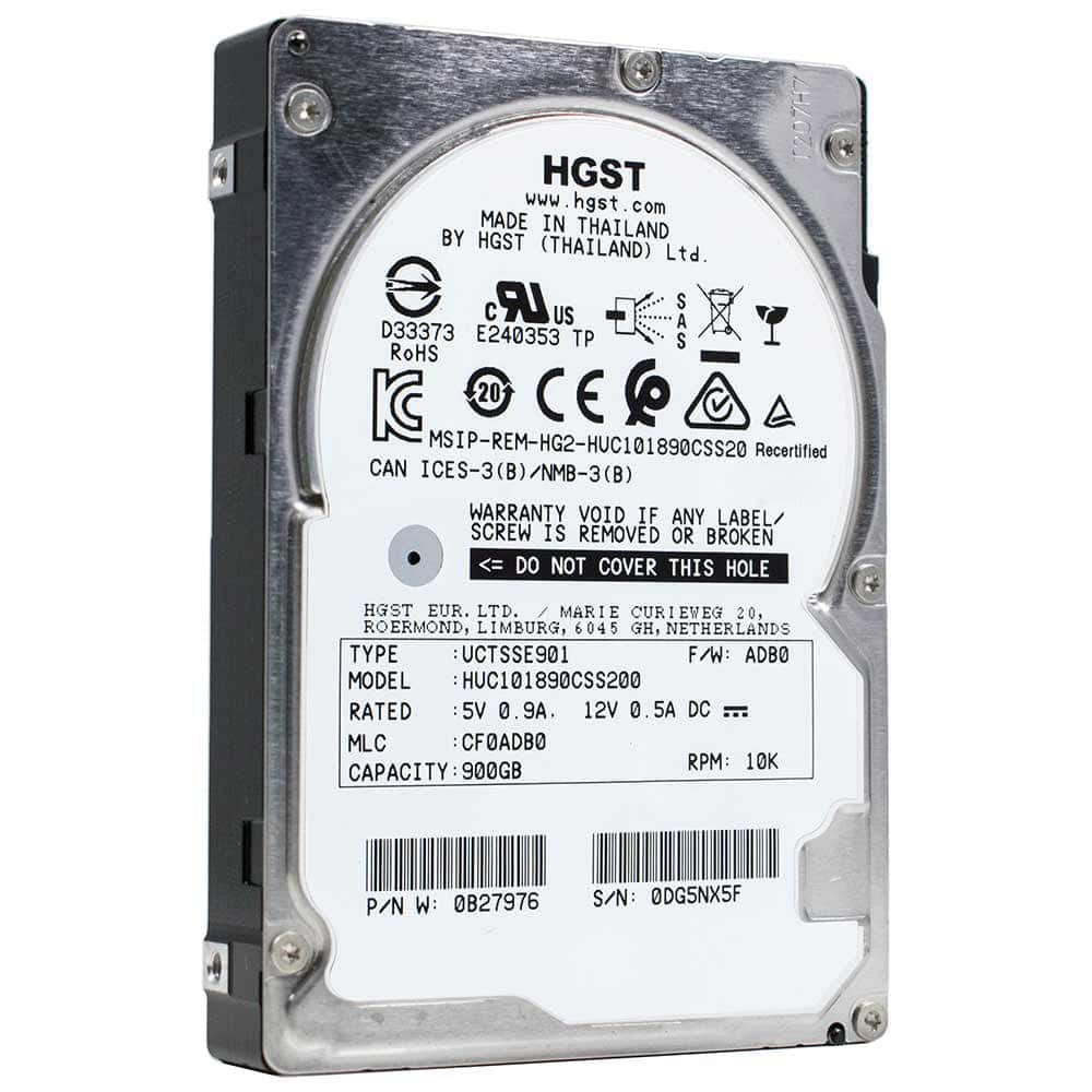 Western Digital HGST Ultrastar C10K1800 HUC101890CSS200 0B27976 900GB 10K RPM SAS 12Gb/s 512n 128MB 2.5 ISE Hard Drive (HUC101890CSS200_0B27976) thumbnail