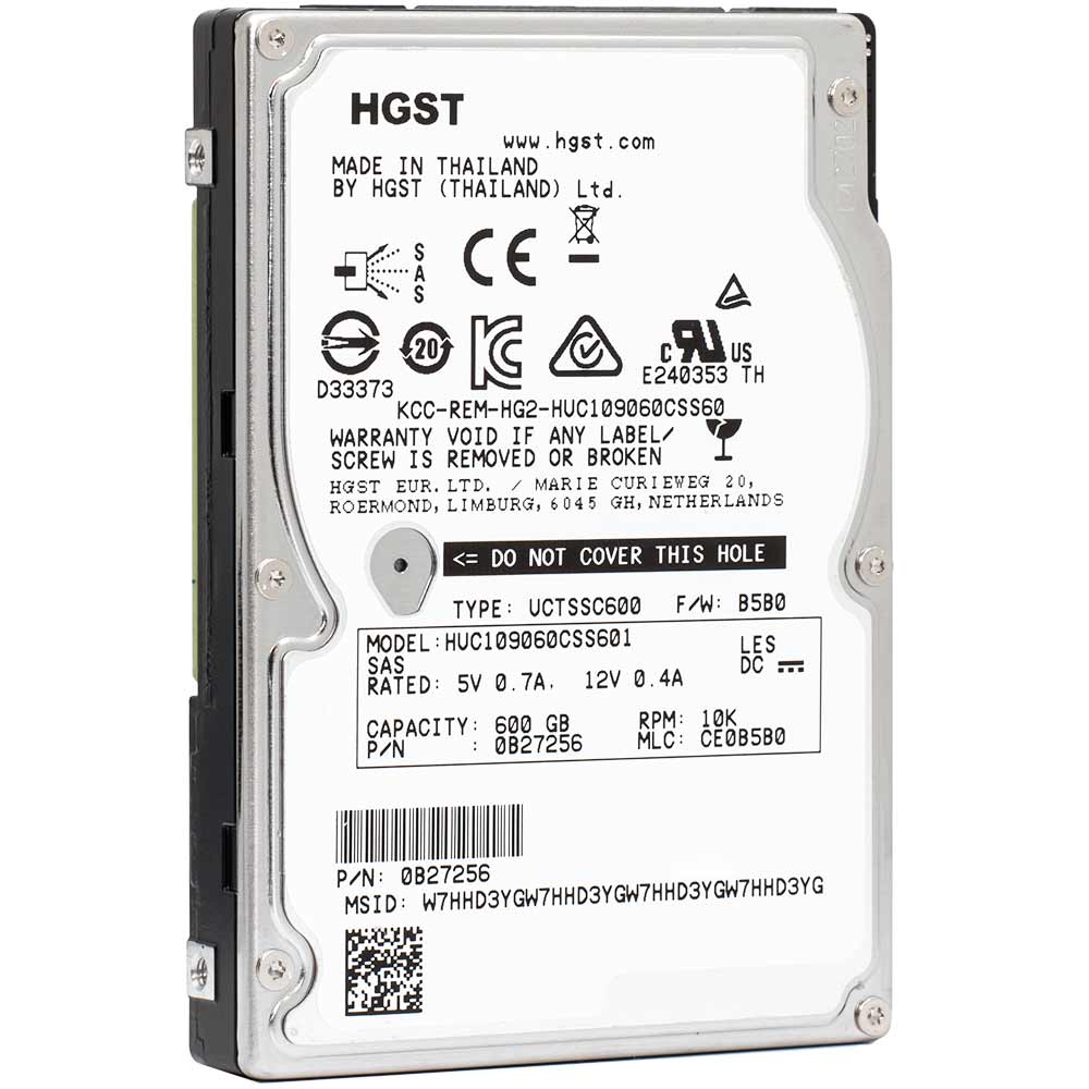 Western Digital HGST Ultrastar C10K900 HUC109060CSS601 600GB 10K RPM SAS 6Gb/s 2.5 Hard Drive (HUC109060CSS601) thumbnail