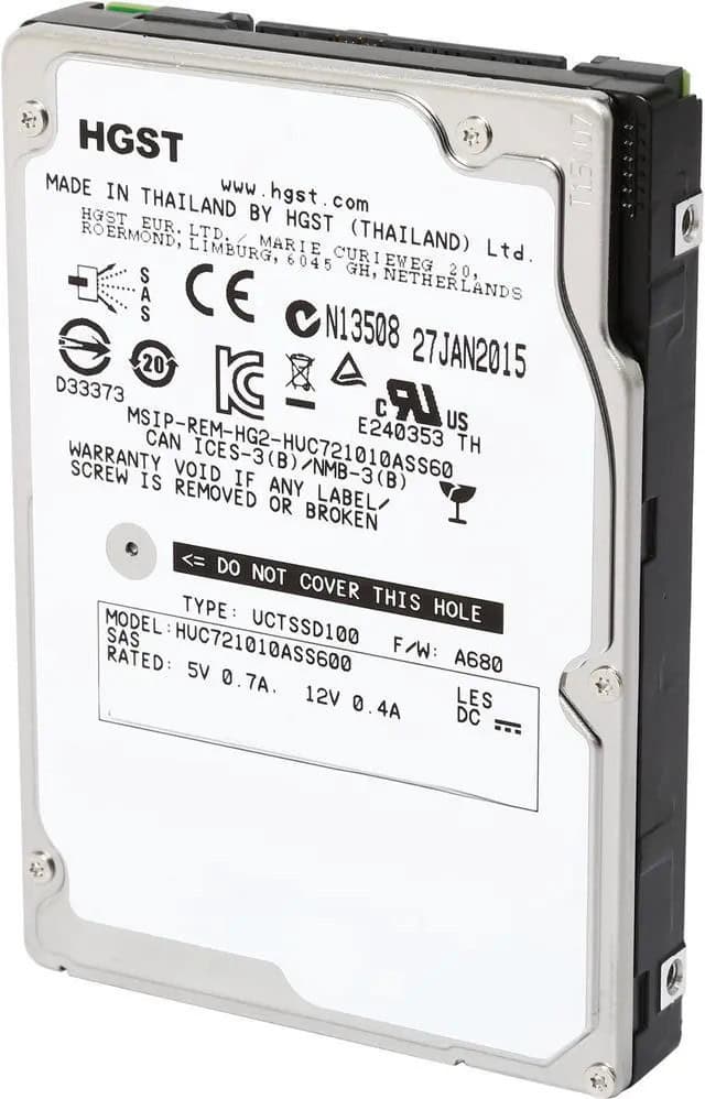 Western Digital HGST Ultrastar C7K1000 HUC721010ASS600 0B30780 1TB 7.2K RPM SAS 6Gb/s 64MB 2.5 Hard Drive (HUC721010ASS600_0B30780) thumbnail