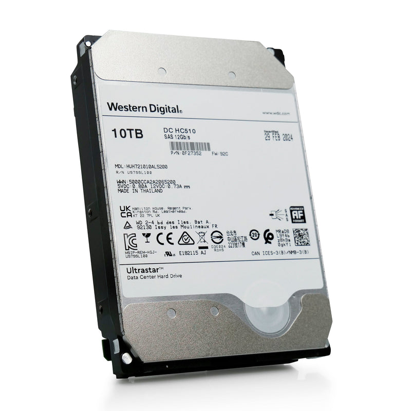 Western Digital HGST Ultrastar He10 HUH721010AL4201 0F27403 10TB 7.2K RPM SAS 12Gb/s 4Kn 256MB 3.5 TCG Hard Drive (HUH721010AL4201) thumbnail
