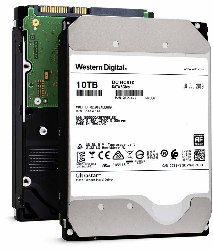 Western Digital Ultrastar DC HC510 HUH721010ALE600 0F27477 10TB 7.2K RPM SATA 6Gb/s 512e 256MB 3.5 ISE Power Disable Pin Hard Dr (HUH721010ALE600-0F27477_PWR) thumbnail