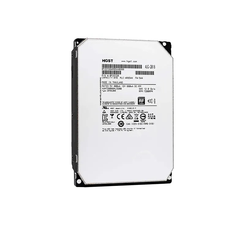 Western Digital HGST Ultrastar He8 HUH728080AL5200 0F23268 8TB 7.2K RPM SAS 12Gb/s 128MB 3.5 Hard Drive (HUH728080AL5200) thumbnail