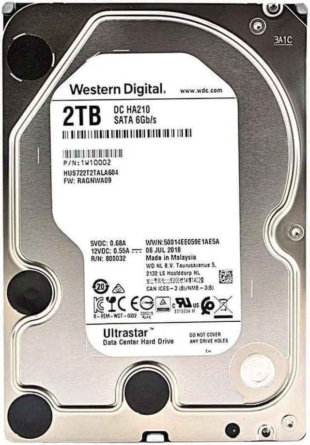 Western Digital Ultrastar DC HA210 HUS722T2TALA604 1W10002 2TB 7.2K RPM SATA 6Gb/s 512n 3.5in Hard Drive (HUS722T2TALA604) thumbnail