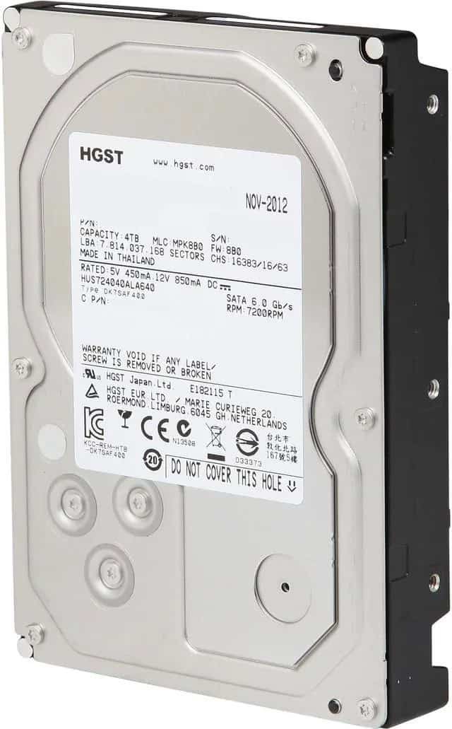 Western Digital HGST Ultrastar 7K4000 HUS724040ALA640 0F14688 4TB 7.2K RPM SATA 6Gb/s 64MB 3.5 Hard Drive (HUS724040ALA640) thumbnail