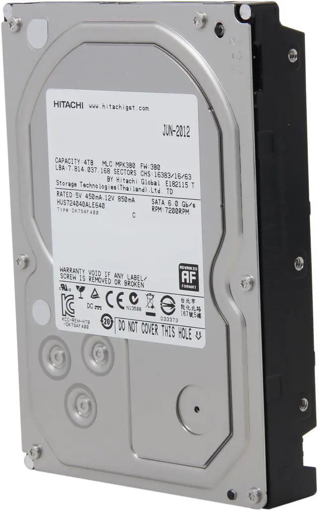 Western Digital HGST Ultrastar 7K4000 HUS724040ALE640 0F14863 4TB 7.2K RPM SAS 6Gb/s 3.5 Hard Drive (HUS724040ALE640) thumbnail